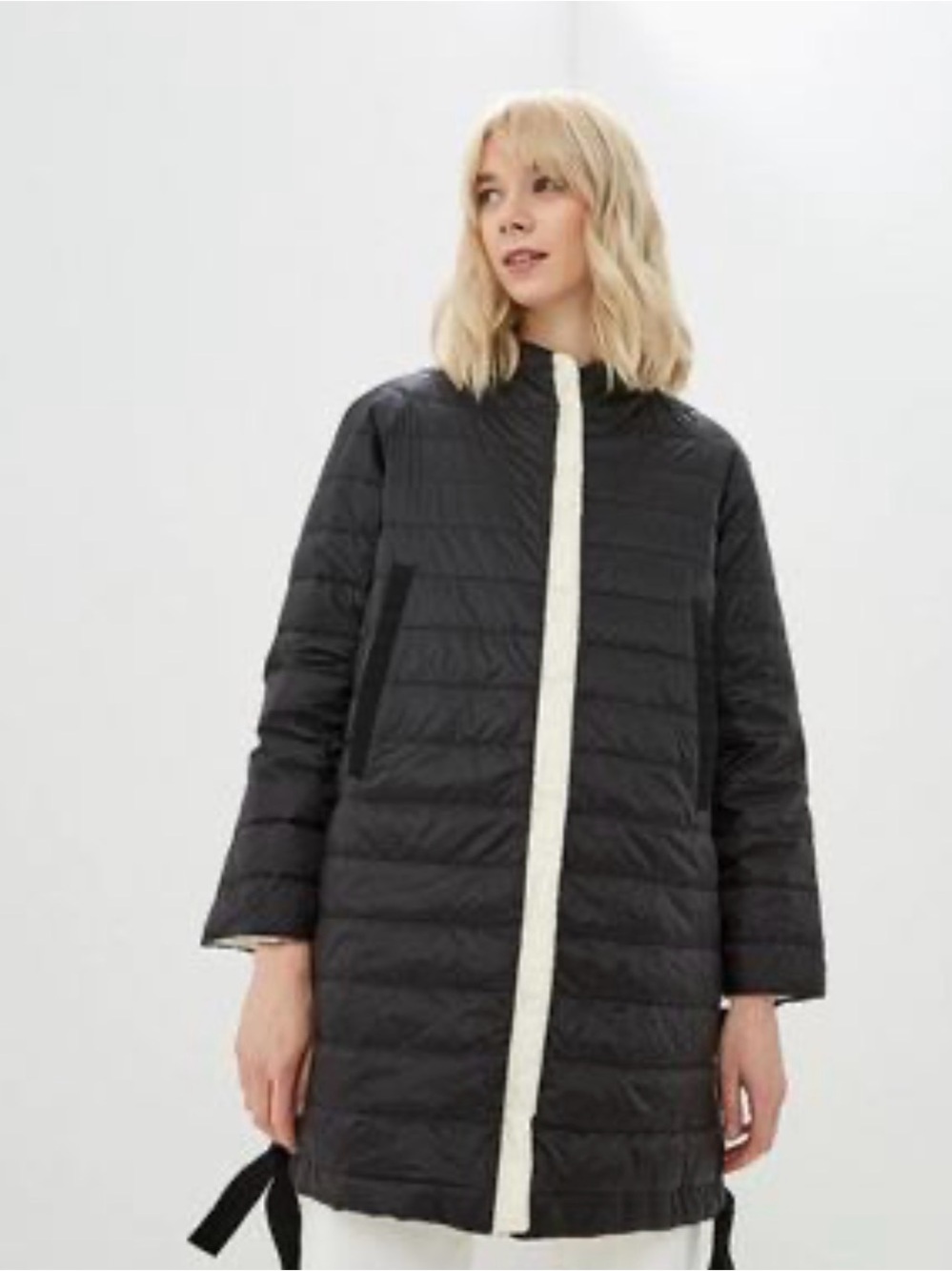 Weekend MaxMara Women's Black Quilted Long Coat Size 6